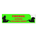 Autism Fire Safety Bumper Sticker