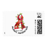 AUTISM Flower Ribbon 1 Postage