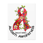 AUTISM Flower Ribbon 1 Postcards