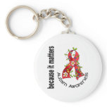Autism Flower Ribbon 3 Keychains