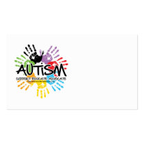 Autism Handprint business cards by fightcancertees Autism Handprint business cards