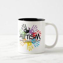 Autism Handprint Coffee Mugs