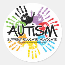 Autism Handprint Stickers