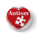 Autism Heart Pinback Buttons