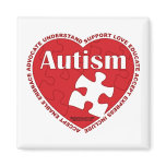 Autism Heart Magnets
