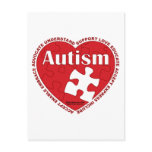 Autism Heart Postcards