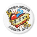 autism heart tatoo magnets