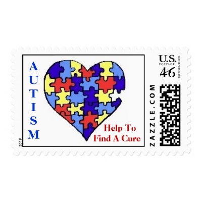 "AUTISM HELP" Awareness Stamps by kokobaby