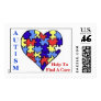 "AUTISM HELP" Awareness Stamps