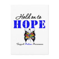 Autism Hold On To Hope Postcards