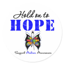 Autism Hold On To Hope Sticker
