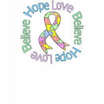 Autism Hope Love Believe t-shirts by giftsforawareness Autism Hope Love Believe t-shirts