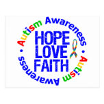 Autism Hope Love Faith Postcards