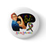 Autism I Fight Like a Girl Rosie The Riveter Pins