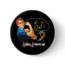 Autism I Fight Like a Girl Rosie The Riveter Buttons