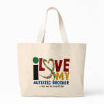 AUTISM I Love My Autistic Brother 2 Tote Bags