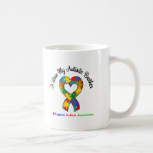 Autism I Love My Autistic Brother Coffee Mug