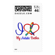 Autism I Love My Autistic Brother Postage Stamp
