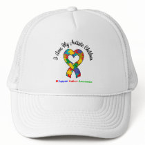 Autism I Love My Autistic Children Mesh Hats