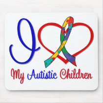 Autism I Love My Autistic Children Mouse Mats