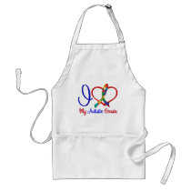 Autism I Love My Autistic Cousin Aprons