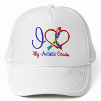 Autism I Love My Autistic Cousin Trucker Hats