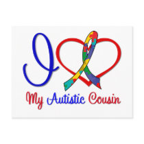 Autism I Love My Autistic Cousin Post Cards