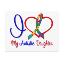 Autism I Love My Autistic Daughter Post Cards