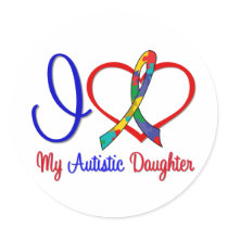 Autism I Love My Autistic Daughter Stickers