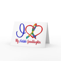 Autism I Love My Autistic Granddaughter Greeting Cards