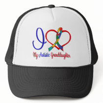Autism I Love My Autistic Granddaughter Trucker Hats