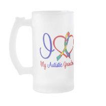 Autism I Love My Autistic Grandson Coffee Mug