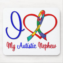 Autism I Love My Autistic Nephew Mouse Mat