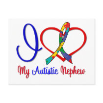 Autism I Love My Autistic Nephew Postcards