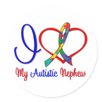 Autism I Love My Autistic Nephew Stickers