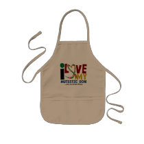 AUTISM I Love My Autistic Son 2 Apron