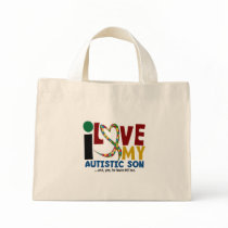 AUTISM I Love My Autistic Son 2 Canvas Bag