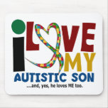AUTISM I Love My Autistic Son 2 Mouse Pad