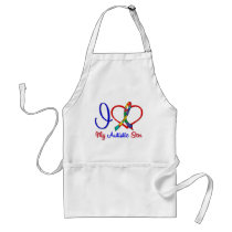 Autism I Love My Autistic Son Apron