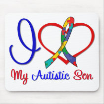 Autism I Love My Autistic Son Mouse Pad