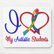 Autism I Love My Autistic Students Mouse Pads