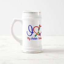 Autism I Love My Autistic Students Coffee Mug