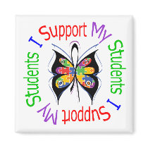 Autism I Support My Students magnets by giftsforawareness Autism I Support My Students magnets