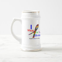 Autism I Wear Puzzle Ribbon For My Brother Coffee Mugs