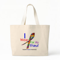 Autism I Wear Puzzle Ribbon For My Friend Bag