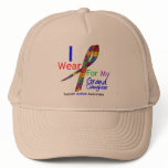 Autism I Wear Puzzle Ribbon For My Granddaughter hats