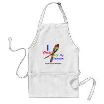 Autism I Wear Puzzle Ribbon For My Grandson Aprons