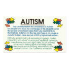 postcard - Autism Awareness postcard - Autism Awareness