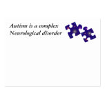 Autism Information Card- Customizable Business Cards