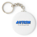 Autism Its Not Like You Think (Blue) Keychains